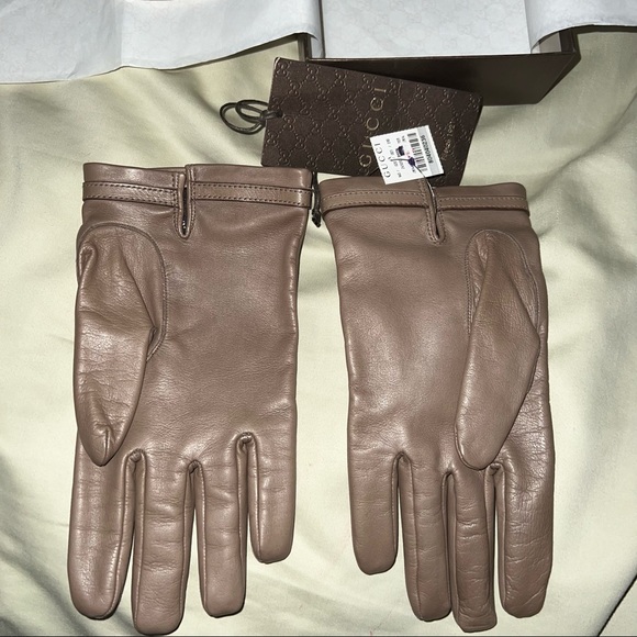 GUCCI ICON HORSEBIT LEATHER GLOVES - Picture 3 of 14
